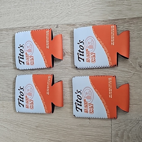 NWOT Tito's Vodka koozies Set of 4 - Picture 1 of 4